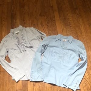 Two size 6 loft tops